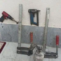 دریل بادی و دسته پیچ و میخکوب بادی و رنگ پاش