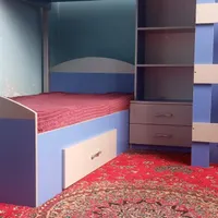 تخت خواب دو طبقه تمام MDF|تخت و سرویس خواب|فولادشهر, C5|دیوار