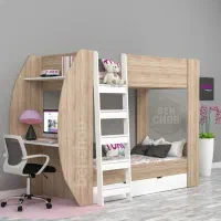 تخت دوطبقه،تخت دو طبقه|تخت و سرویس خواب|ساری, |دیوار