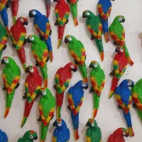 مجسمه طوطی دیوار کوب اک