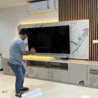 طراحی سه بعدی و اجرای تی وی وال tv wall|خدمات پیشه و مهارت|کرج, فاز ۳ گوهردشت|دیوار