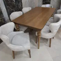 میز ناهارخوری 8نفره مدل چستر کاملا نو، چوب راش