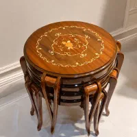 عسلی گرد معرق