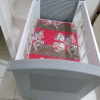 تخت گهواره ای نوزاد همراه با تشک تا۲سال