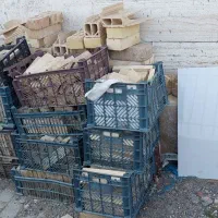 مقداری آجر سفال ، آجر نما نو و تمیز