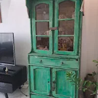 بوفه ی آنتیک پتینه شده تمام‌چوب