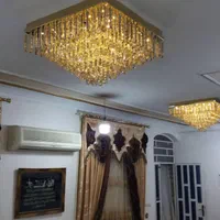 لوستر مربع کریستالی تخت جمشید|لوستر و چراغ آویز|اهواز, حصیرآباد|دیوار