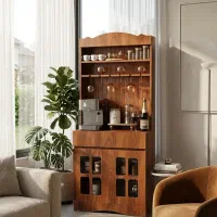 کافیبار بزرگ چوبی کشودار