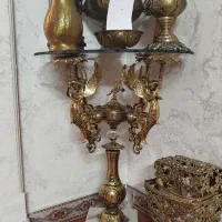 میزخاطره لوستر آینه کنسول شمعدونی برنز...