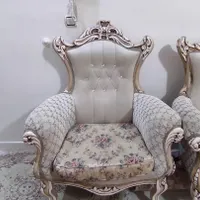 مبل استیل سلطنتی  ۹ نفره در حد نو|مبلمان خانگی و میز عسلی|فردیس, |دیوار
