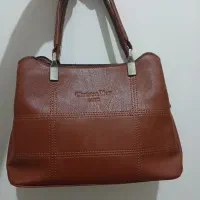 کیف قهوه ای ،عسلی نو