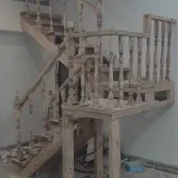 پله چوبی و کابینت کمد دیواری لاهیجان|مصالح و تجهیزات ساختمان|لاهیجان, خمیر کلایه|دیوار