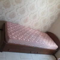 تخت یک نفره و پاتختی و کتابخانه|تخت و سرویس خواب|تهران, تهران‌نو|دیوار