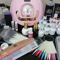 لوازم کاشت ناخن کاملا نو