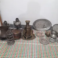 اشیا مسی قدیمی|کلکسیون اشیاء عتیقه|خرم‌آباد, |دیوار