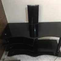 میز تلویزیون شیشه دودی