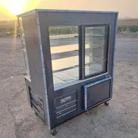 فریزر ایستاده بدنه مشکی داخل استیل لوله مسی|فروشگاه و مغازه|قم, شهرک امام حسین|دیوار