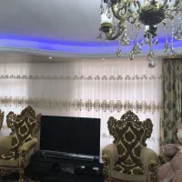 پرده توری با والان درحد نو با طرح زیبا فوری|پرده، رانر، رومیزی|تبریز, |دیوار