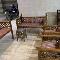صندلی چوبی سنتی|مبلمان خانگی و میز عسلی|نهاوند, |دیوار