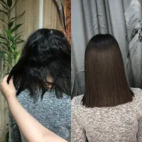 مدل کراتین و پروتئین / فقط هزین مواد|خدمات آرایشگری و زیبایی|رشت, لاکانی|دیوار