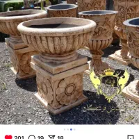 گلدان لاله فایبرگلاس بتنی فلاورباکس محشر|گل و گیاه طبیعی|شوش, |دیوار
