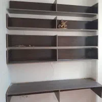 شلف دیوار ۵ طبقه برای اطاق و کتابخانه
