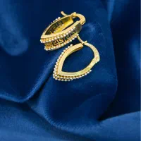 گوشواره طلا دست دوم کارکرده فقط۲درصد  زرگری پرورش