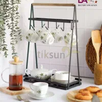 استند چوبی آشپزخانه نظم دهنده|آب‌چکان و نظم‌دهنده ظروف|قم, پردیسان|دیوار