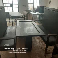 میز کار استیل آشپزخانه و کبابی میز صندلی غذاخور