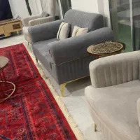 مبل۷نفره با ۳عدد جلومبلی|مبلمان خانگی و میز عسلی|اندیشه, اندیشه فاز ۱|دیوار