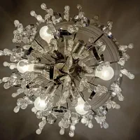 لوستر برنجی تمامنقرهای قدیمی