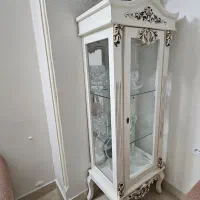 بوفه چوبی شیشه ای