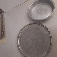 سینی مس به همراه تشت روحی بزرگ|ظروف پخت‌وپز|مشهد, آزادشهر|دیوار