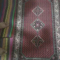 دو عدد فرش دست بافت پشتی قدیمی ترنج