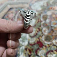 انگشتر نقره فیروزه نیشابور|جواهرات|خرم‌آباد, |دیوار