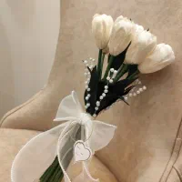 دسته گل لاله عروس /عقد/عروسی