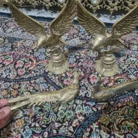 دوعددعقاب دو عدد طاووس برنز
