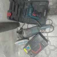 سنگ فرز بزرگ آهنگری دریل برقی اکبند وباطری ۶۶ امپر