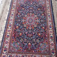 فرش ریزبافت گل ابریشم