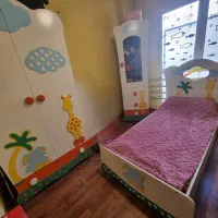 تخت نوزاد، کودک، نوجوان با تشک + میز تحریر|تخت و سرویس خواب|تهران, کرمان|دیوار