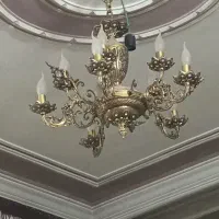 یک جفت لوستر ۵ شعله جنس برنج سالم