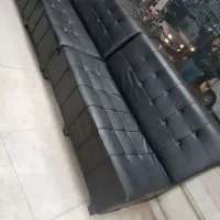 مبل سه نفره چرم تقویتی