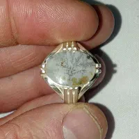 انگشتر یشم یمنی طرح نقطه وشجردرختی|جواهرات|کرمان, |دیوار