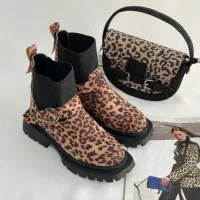 نیم بوت پلنگی/دخترانه/سایز38 کفش/کیف|کیف، کفش، کمربند|کرج, گلستان|دیوار