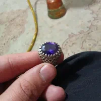 انگشتر  یاقوت بنفش