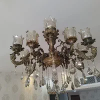 لوستر 18 شعله آلومینیومی