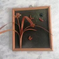 تابلو آنتیک چوبی برجسته