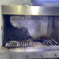 منقل کبابی با هود استیل