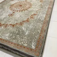 فرش ۱۲۰۰شانه ته انباری استوک تخفیفی فیلی بژ نسکافه|فرش|کاشان, شهید زجاجی|دیوار