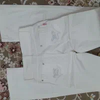 شلوار سفید دمپا